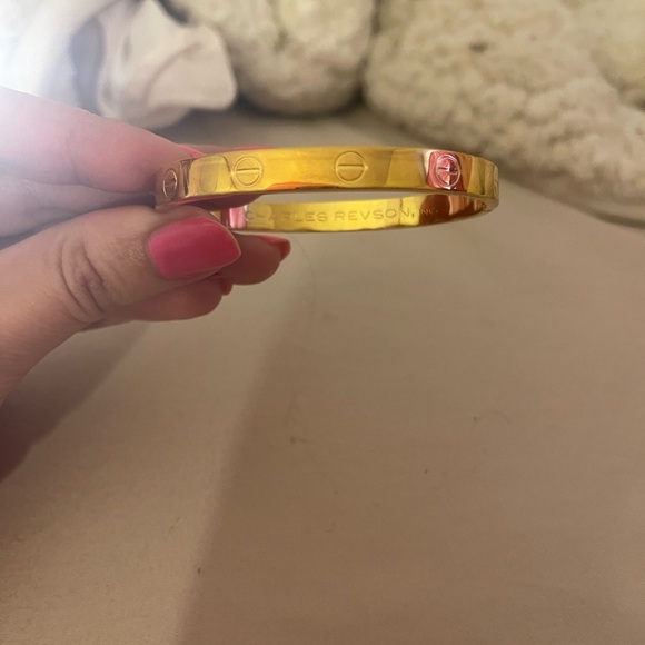 Charles Revson 1970 Aldo Cipullo gold electroplate Love bracelet Cartier
